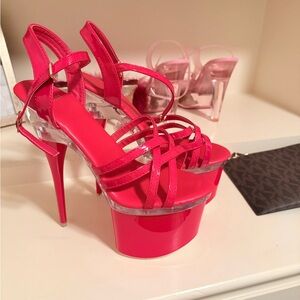 New! Sexy Red Platform Heels